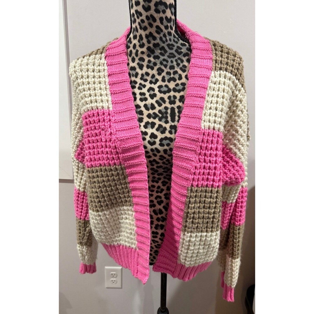American Eagle chunky striped cardigan size medium EUC